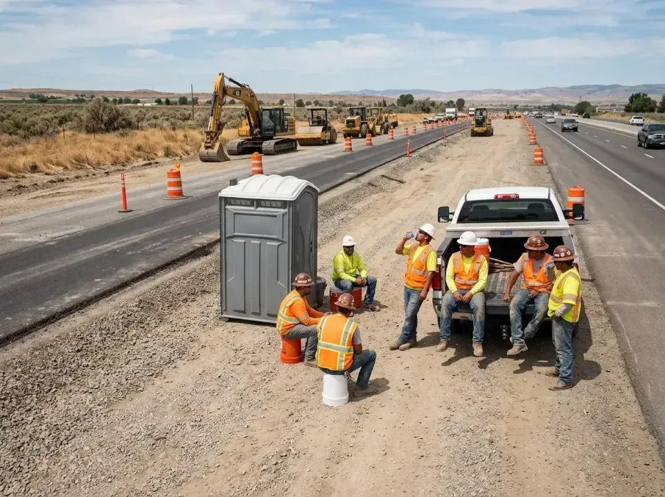 highway-road-construction-crew-007 — frequently asked questions, Porta Potty and Restroom Rentals in Sublimity, OR